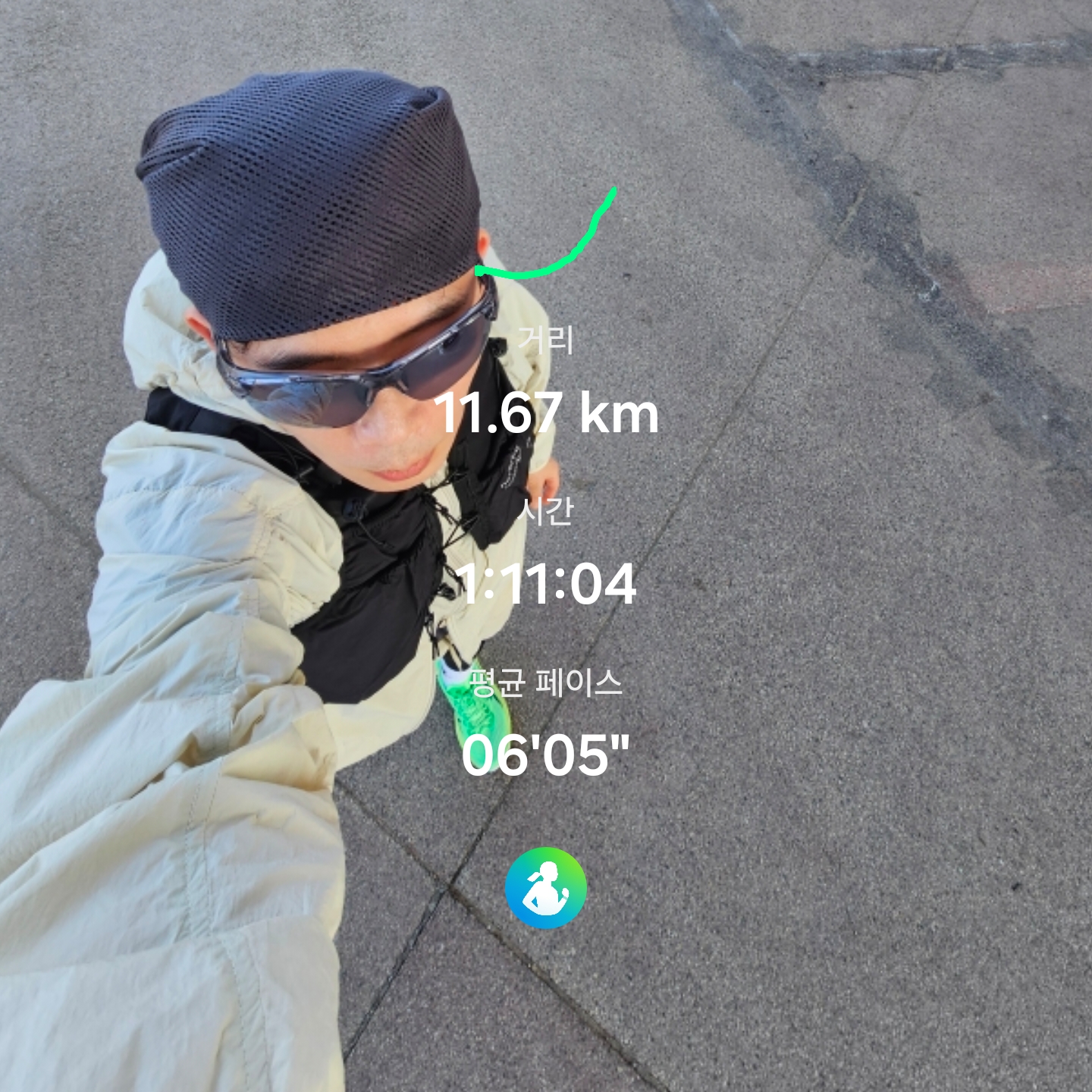 [KREAM 단독] runwhither Trail Running Vest Black, Asics Superblast 2 Ekiden Vital Green Black 착용 스타일