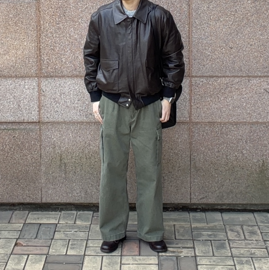 Yase Wooden Horsehide Derby Shoes Brown 착용 스타일 - 1