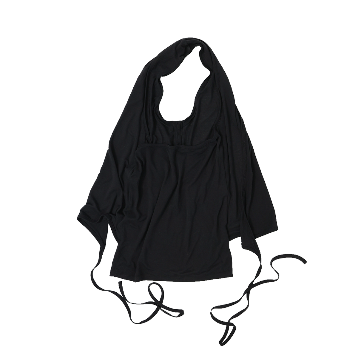 울리카 상투스 우먼 홀터 랩 슬리브리스 블랙 - 26SS(Ulika Sanctus Women Halter Wrap Sleeveless Black - 26SS)