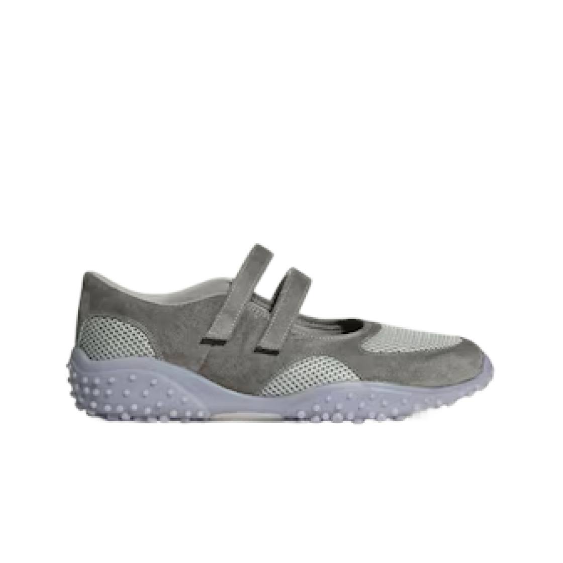 (W) GU x 로크 더블 스트랩 발레 스니커즈 그레이