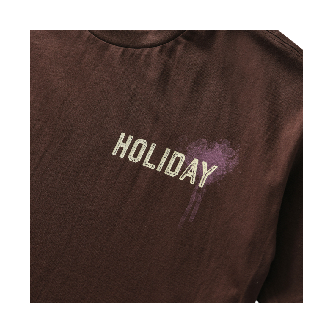아모우 홀리데이 하프 티셔츠 브라운(AMOU Holiday Half T-Shirts Brown) - 2
