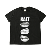 AMOU Kalt Lips Half T-Shirts Black