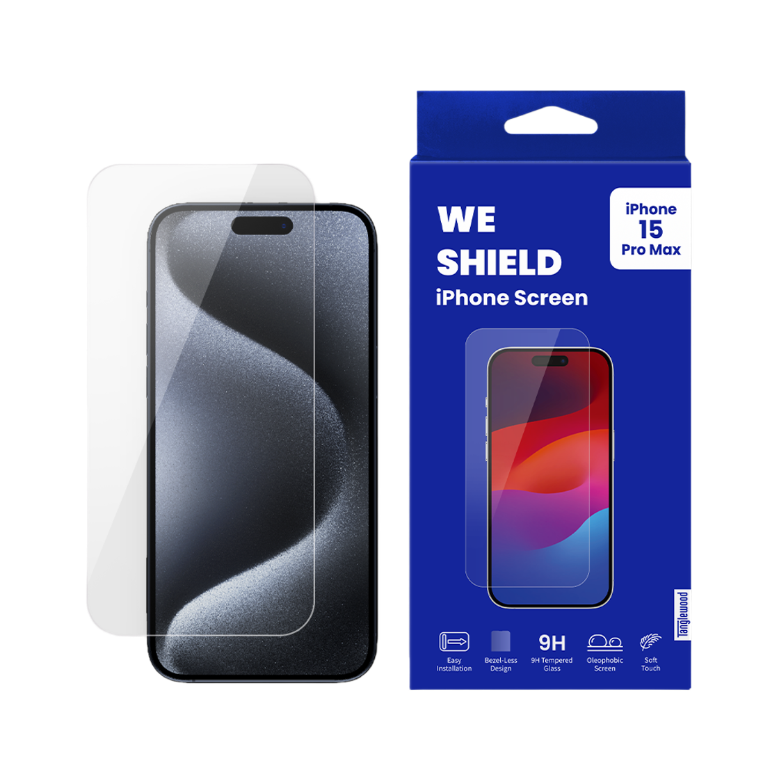 탱글우드 아이폰15시리즈 베젤리스 강화유리 액정보호필름(Tanglewood iPhone 15 Series Bezel-less Tempered Glass Screen Protector) - 3