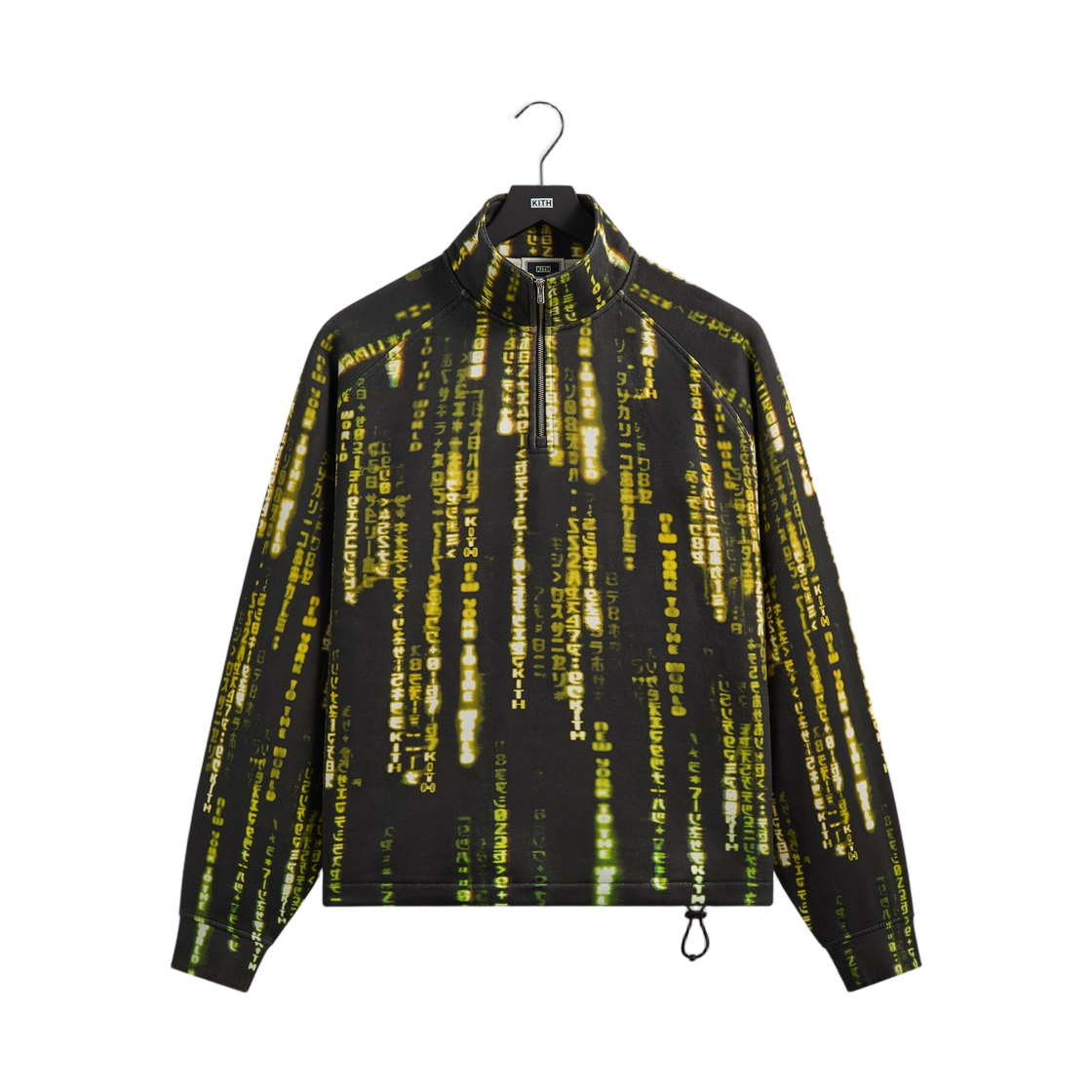 키스 x 매트릭스 코드 빈티지 넬슨 쿼터 집 블랙(Kith x Matrix Code Vintage Nelson Quarter Zip Black) - 1