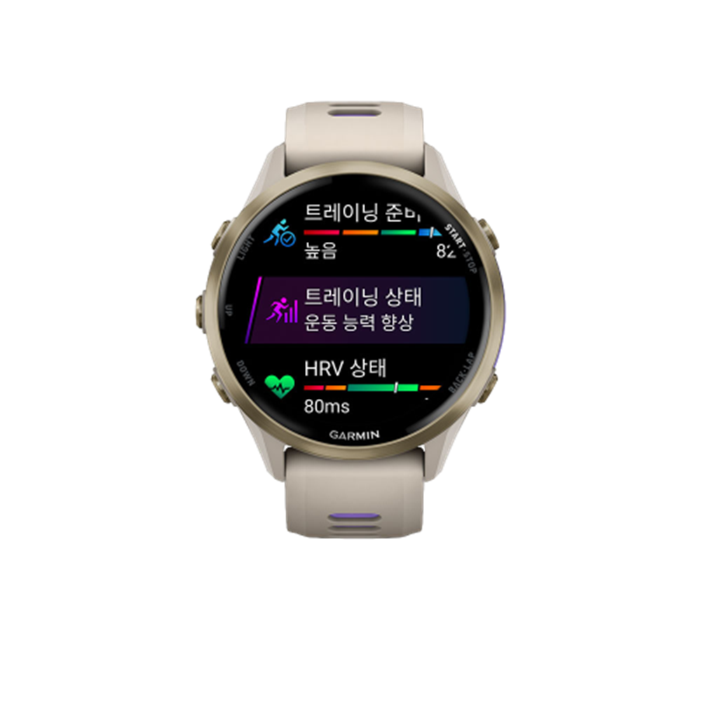 가민 포러너 970 그레이 러닝 GPS 스마트워치(Forerunner 970, GPS, French Gray/Indigo, SEA/KOR, A04907) - 2