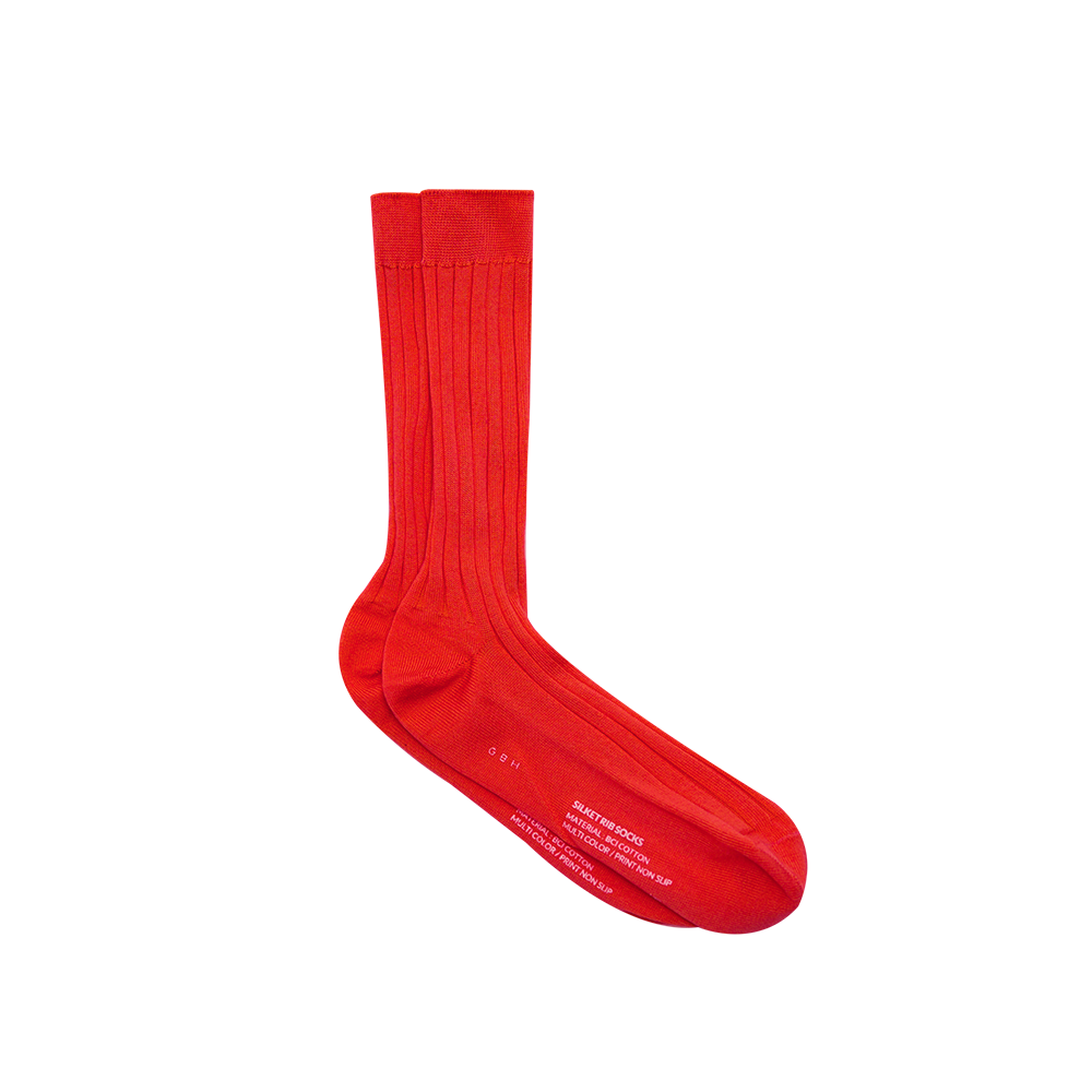 APC1AC040IDFF GBH APPAREL Silket Rib Socks / 6 Color