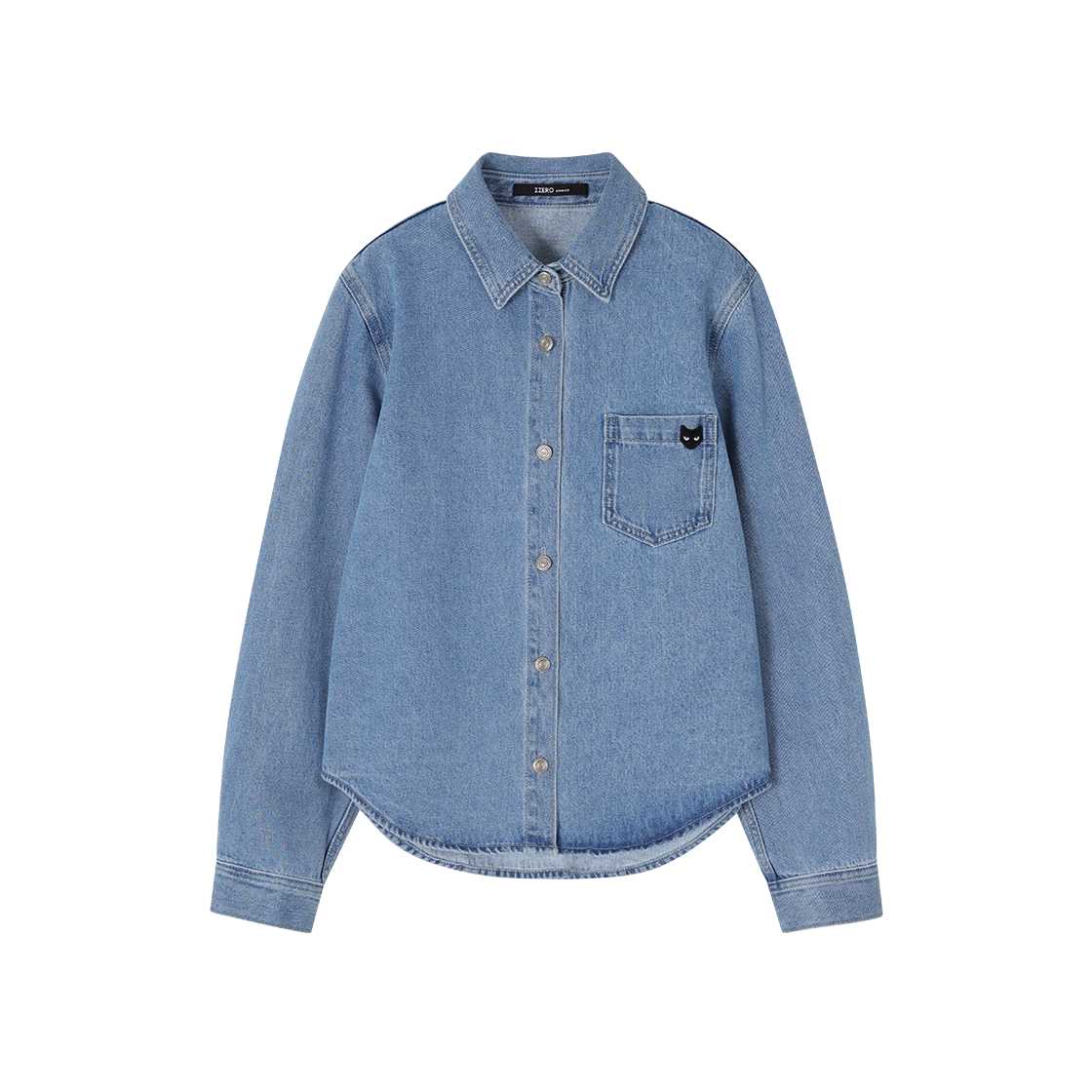 WI2SH818BL (W) SONGZIO ZZERO Classic Panther Denim Shirt Blue