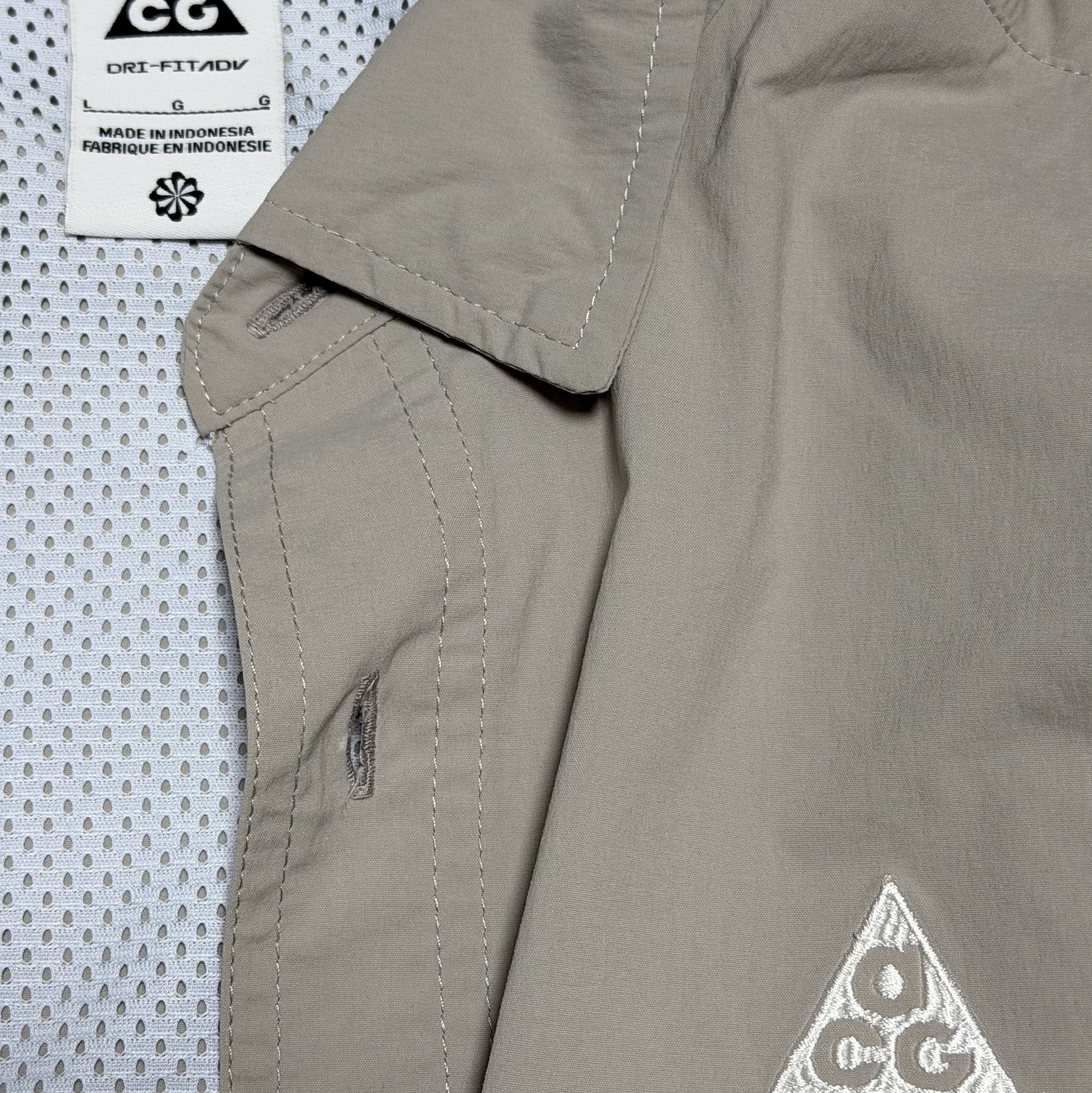 Nike ACG Orb Weaver Dri-Fit ADV UV Long Sleeve Shirt College Grey Football Grey - US/EU, Nike ACG Orb Weaver Dri-Fit ADV UV Long Sleeve Top College Grey - Asia 착용 스타일 - 1