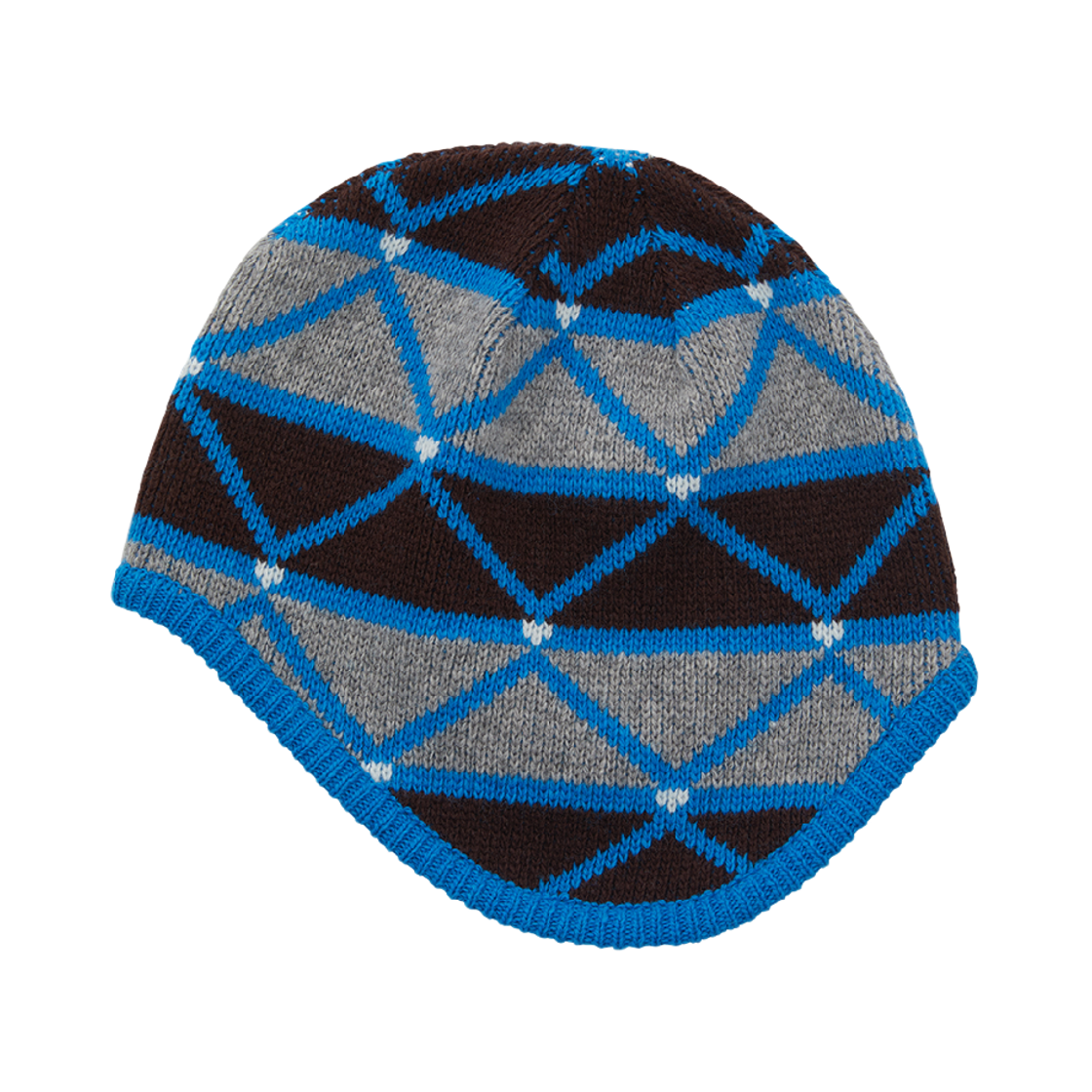 리지 윈터 자카드 이어머프 비니 블루(LLEGE Winter Jaquard Earmuff Beanie Blue)