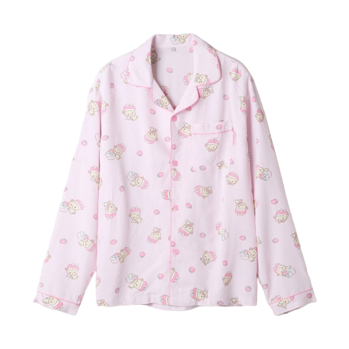 스파오 x 리락쿠마 쿠마들의 자유시간 롱슬리브 파자마 핑크(Spao x Rilakkuma Kuma’s Free Time Long Sleeve Pajama Pink) - 2
