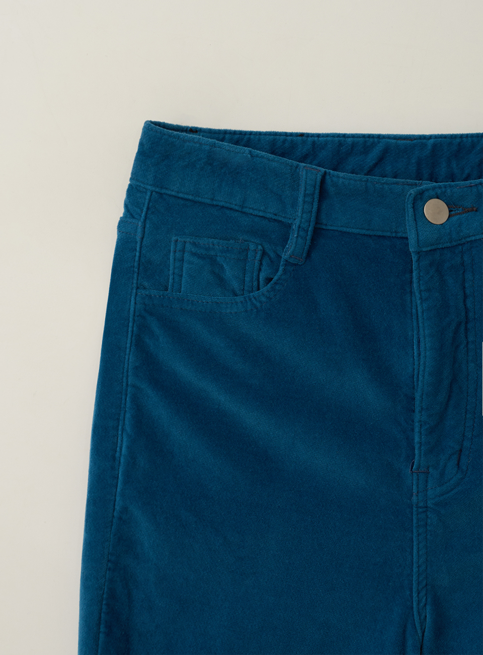 뮈르뮈르 카엘 벨벳 부츠컷 팬츠 블루(Murmure Kael Velvet Bootcut Pants Blue) - 3