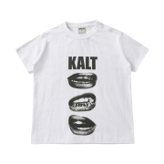 AMOU Kalt Lips Half T-Shirts White