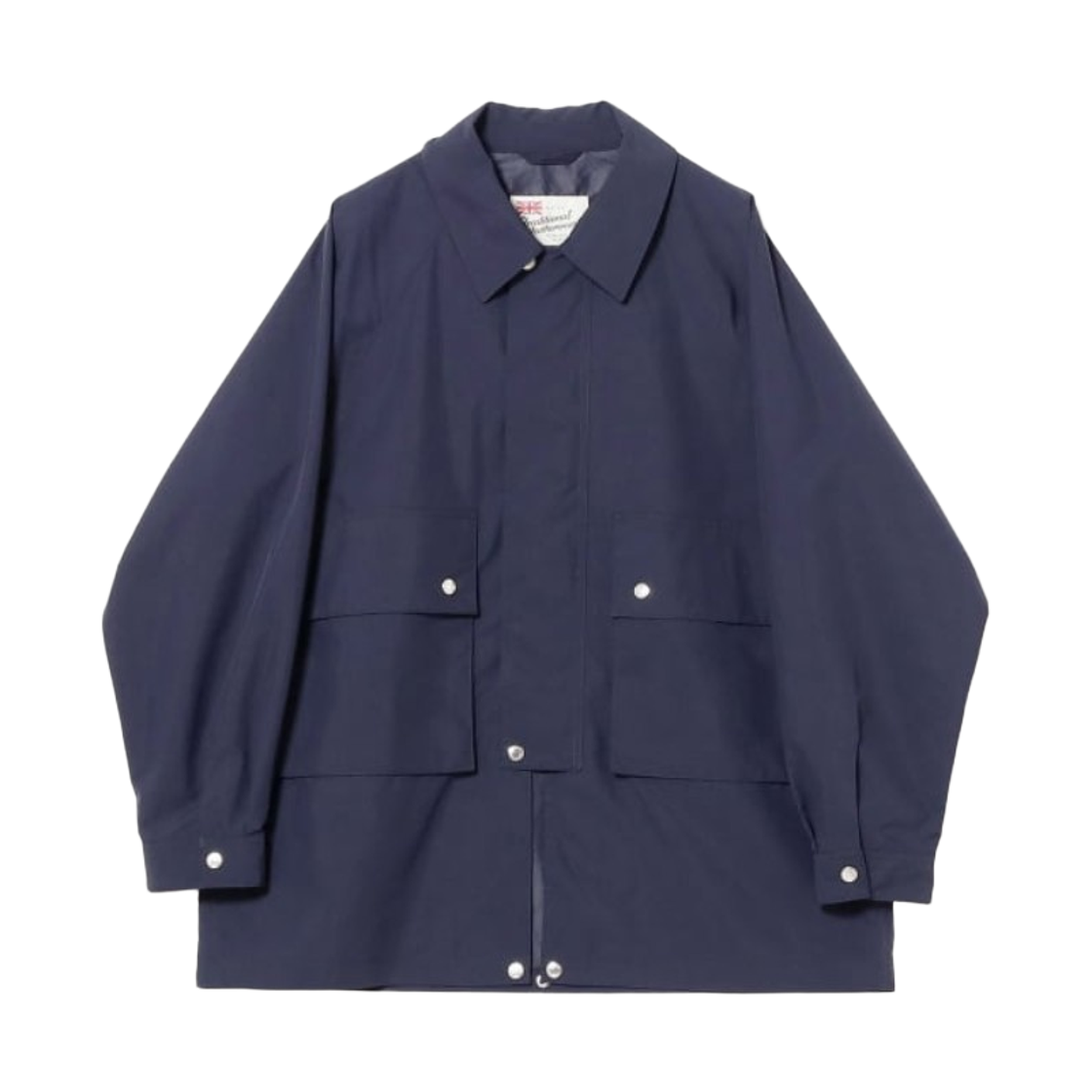 빔즈 F x 트레디셔널 웨더웨어 엘튼 폴리에스터 필드 코트 네이비(Beams F x Traditional Weatherwear Elton Polyester Field Court Navy) - 1