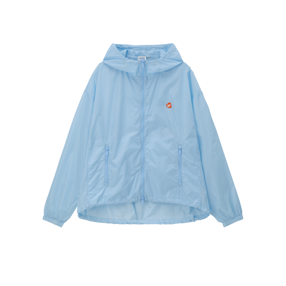 리지 주방월 나일론 후디 점퍼 스카이 블루(LLEGE Jubangwol Nylon Hoodie Jumper Sky Blue)