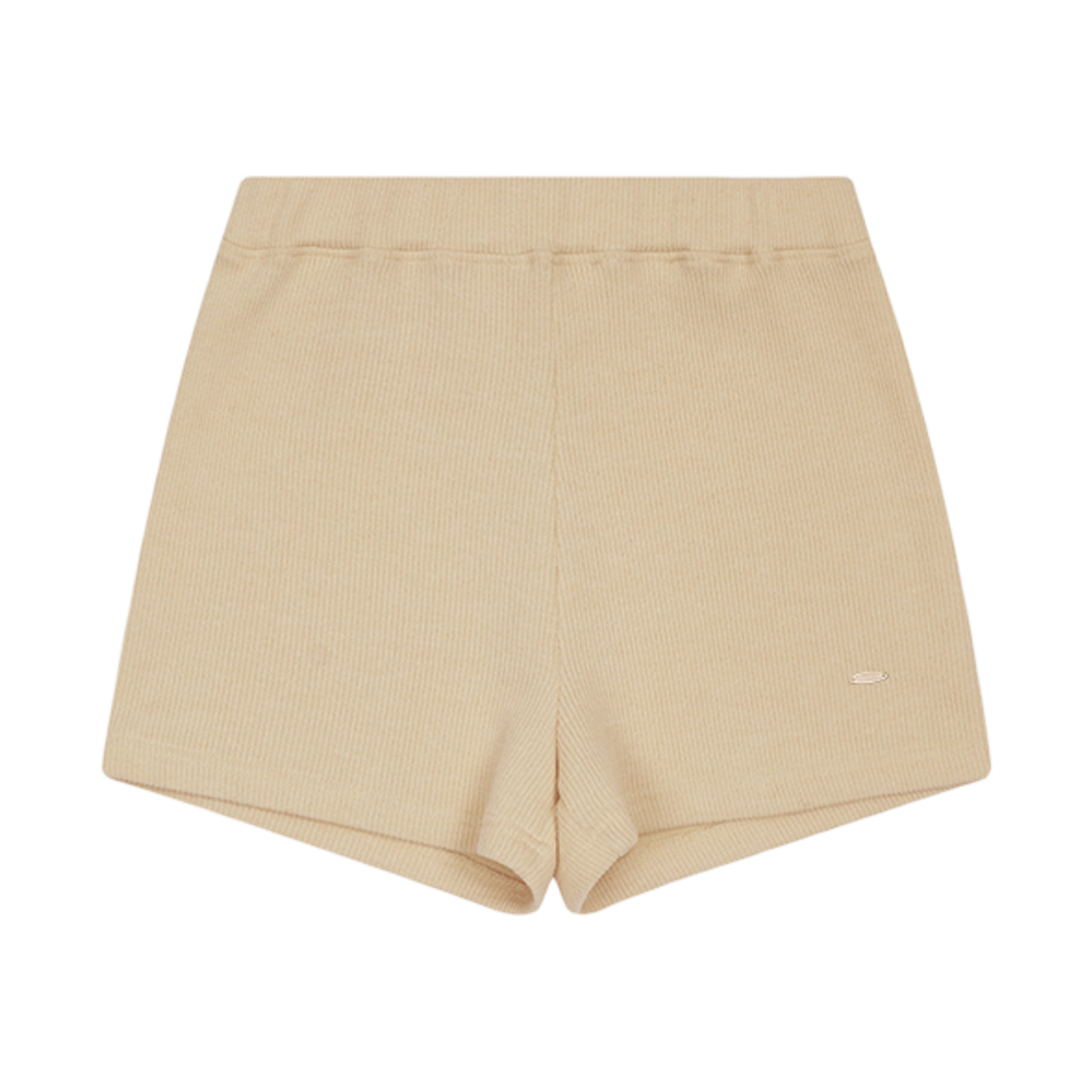 00101 Murmure Lubeon Ribbed Knit Short Pants Cream Yellow