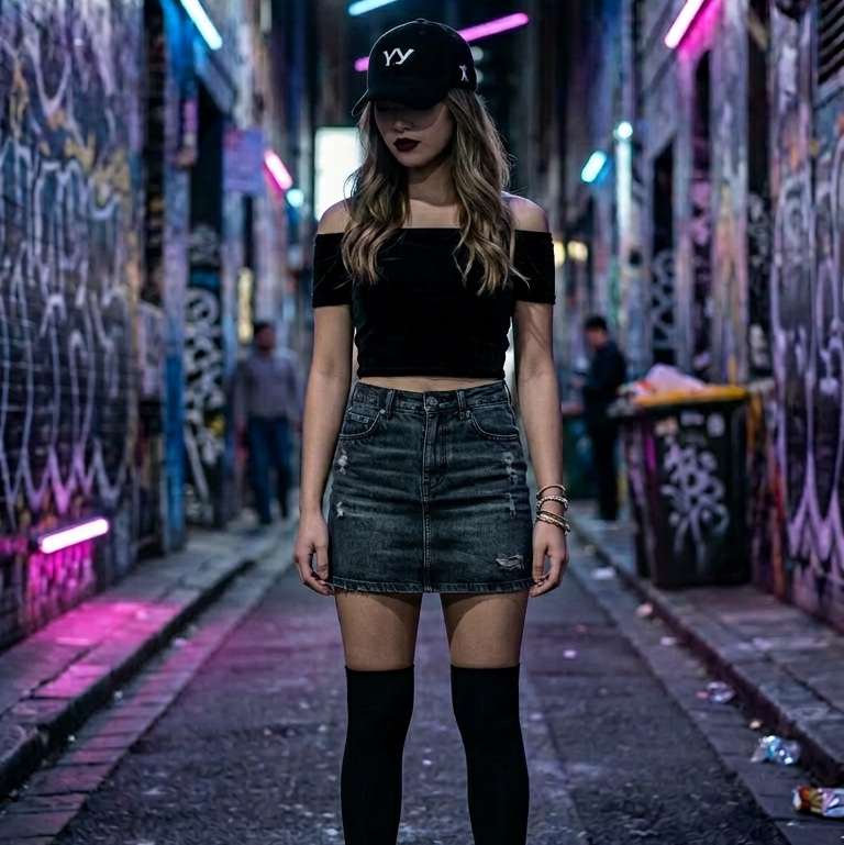 Open Yy Velvet Ball Cap Black 착용 스타일