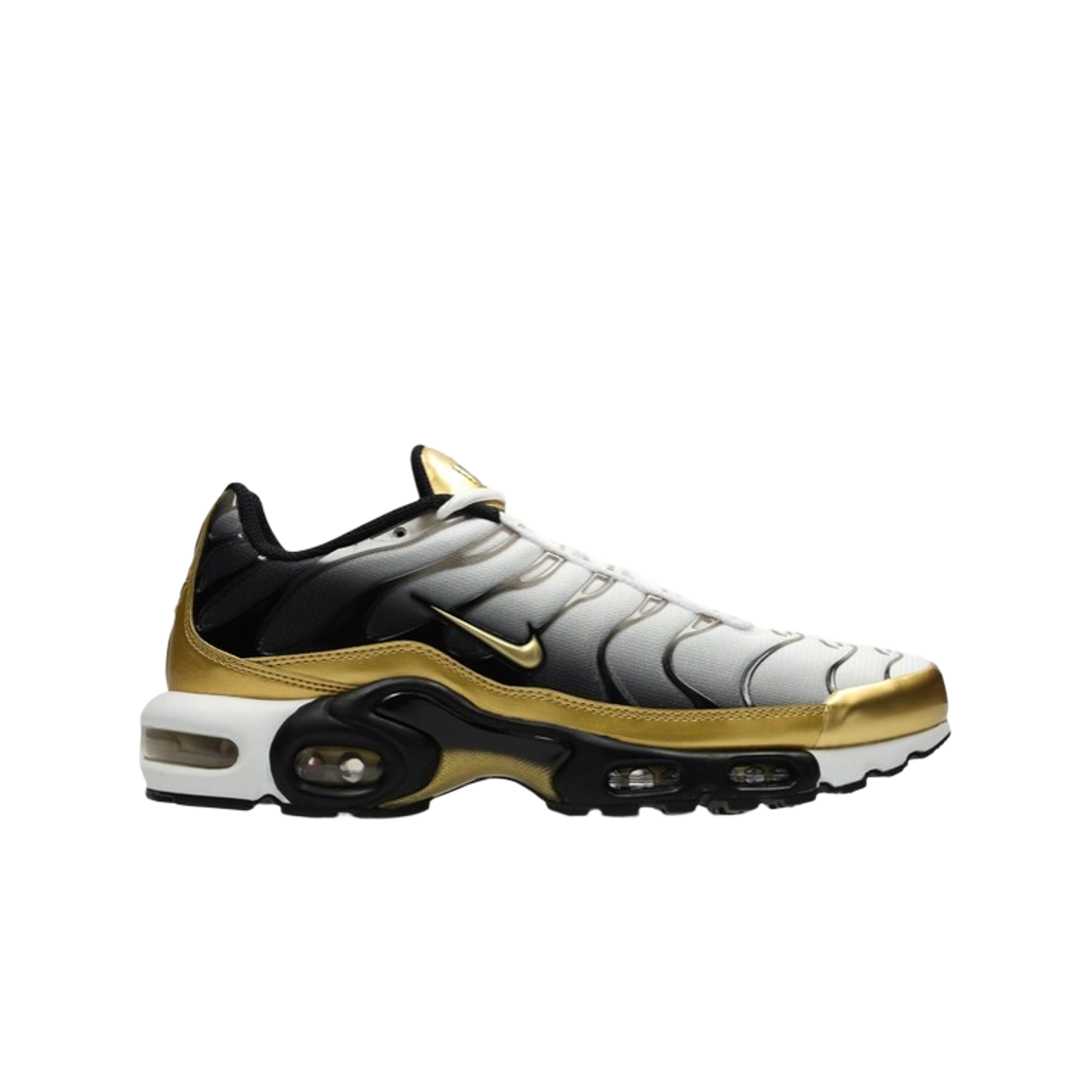 HM0352-100 Nike x Foot Locker Air Max Plus Premium 50th Anniversary White Metallic Gold