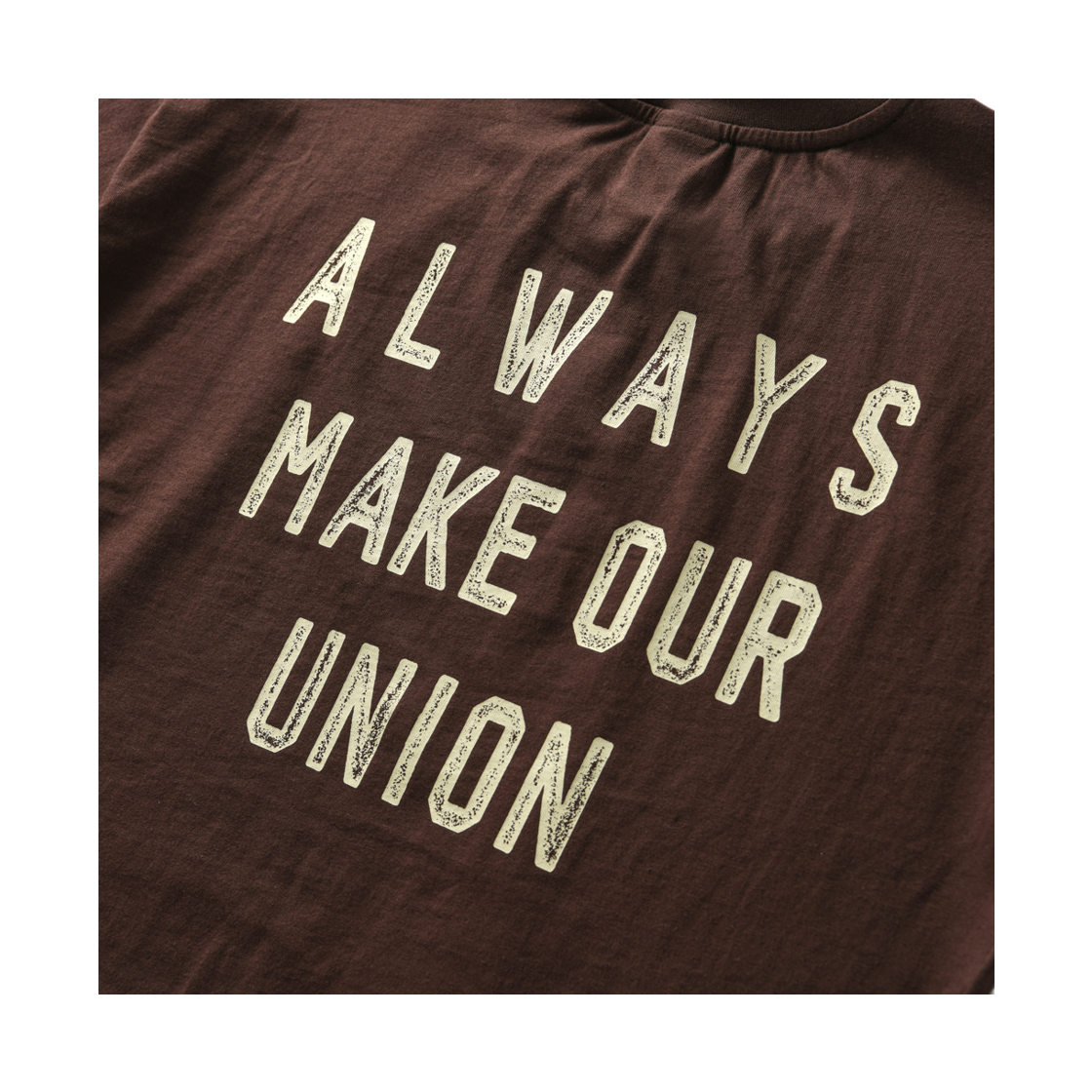 아모우 홀리데이 하프 티셔츠 브라운(AMOU Holiday Half T-Shirts Brown) - 4