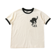 AMOU 13 Cat Half T-Shirts Ivory