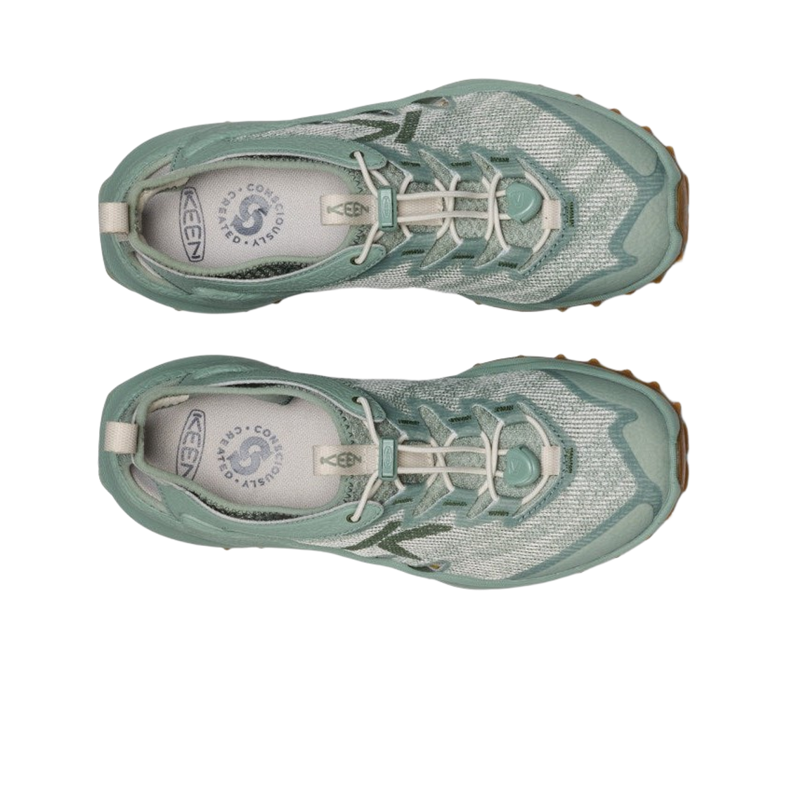 (W) 킨 자이오닉 ADV 오픈에어 하이킹 슈즈 모노크롬 릴리 패드((W) Keen Zionic ADV Open-Air Hiking Shoes Monochrome Lily Pad) - 2