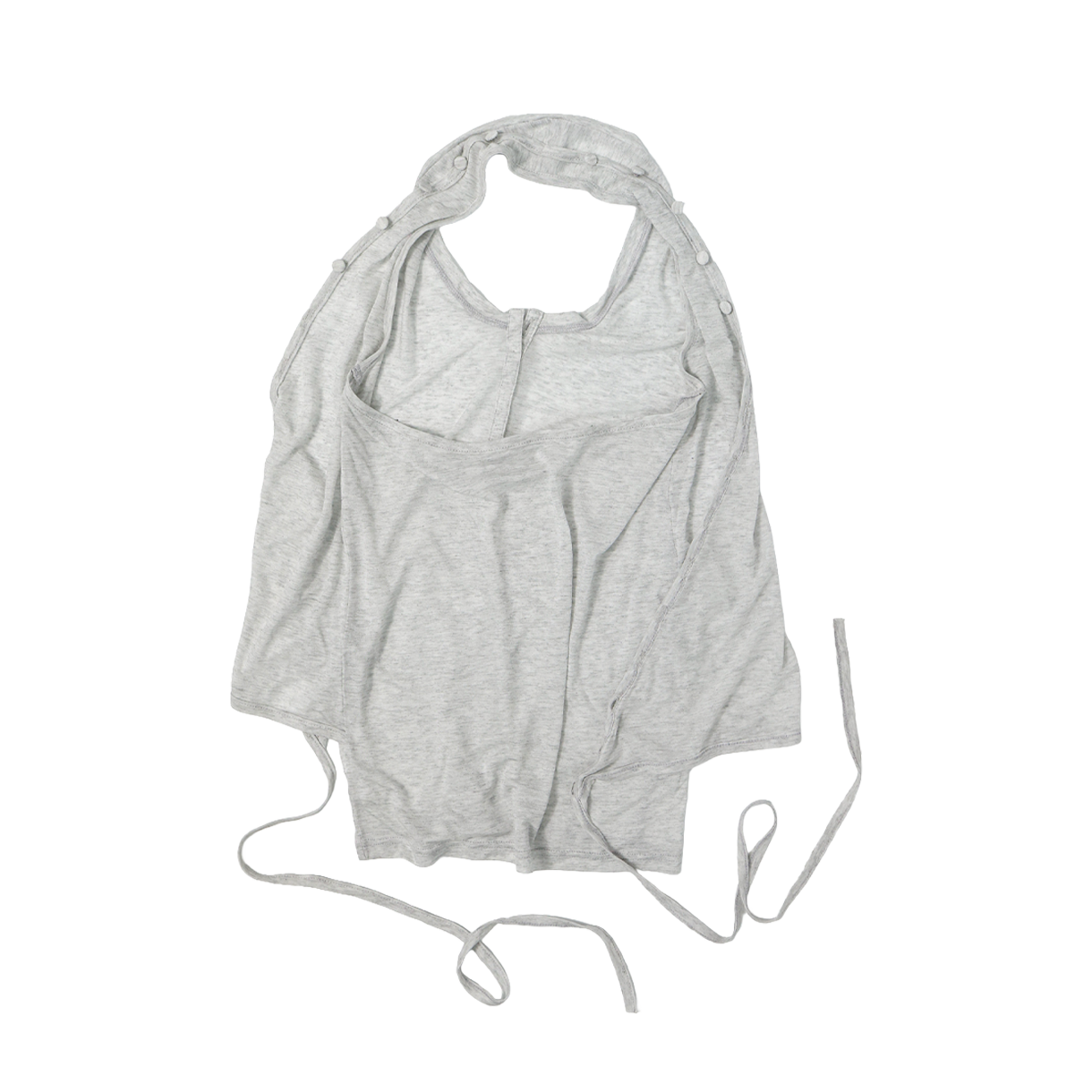 울리카 상투스 우먼 홀터 랩 슬리브리스 라이트 그레이 - 26SS(Ulika Sanctus Women Halter Wrap Sleeveless Light Grey - 26SS) - 2