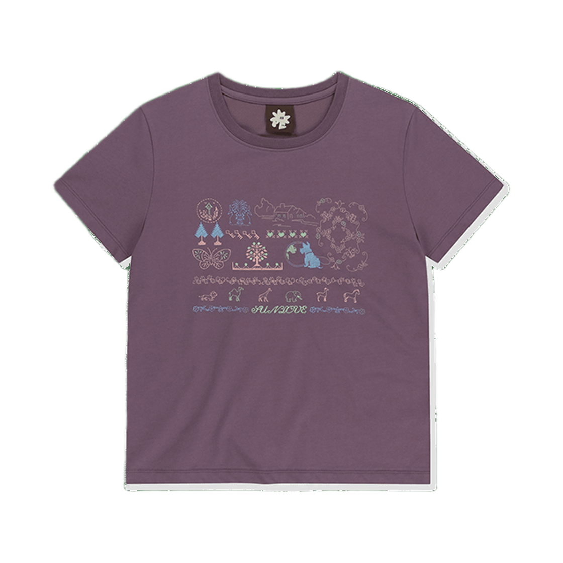 SL261TTSST51PP [트리플적립]SUNLOVE W Nature Sampler Tee Purple