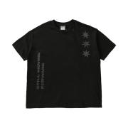 AMOU Motion Half T-Shirts Black