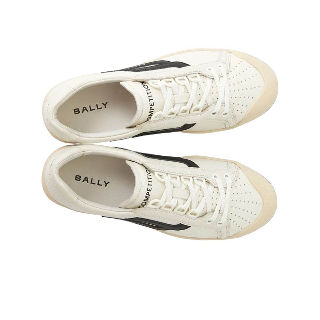 발리 컴피티션 스니커즈 화이트 블랙(Bally Competition Sneakers White Black) - 2
