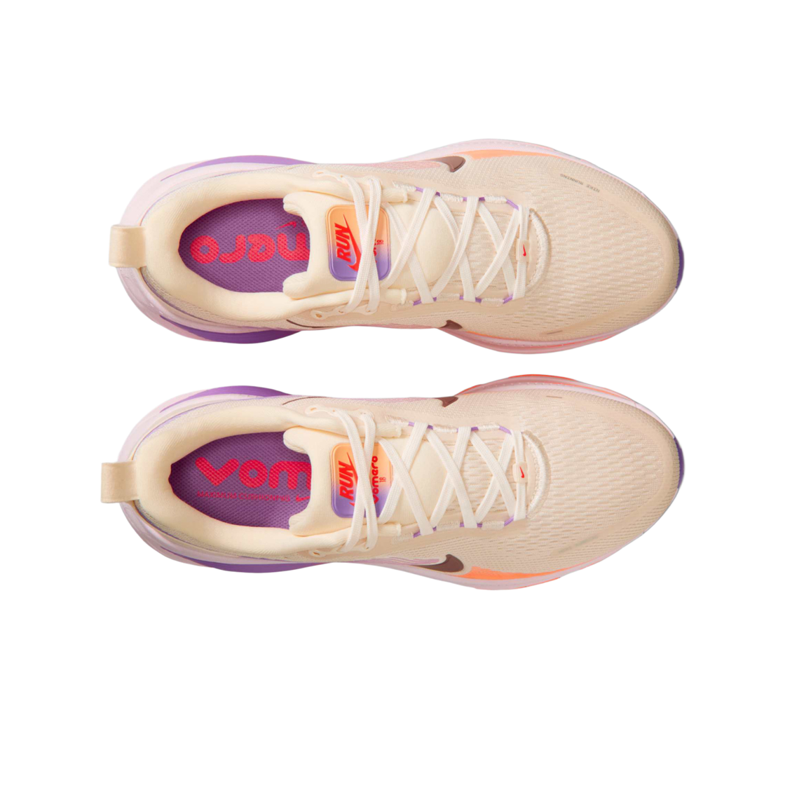 (W) 나이키 보메로 18 초크 핑크 폼 브라이트 바이올렛((W) Nike Vomero 18 Chalk Pink Foam Bright Violet) - 2