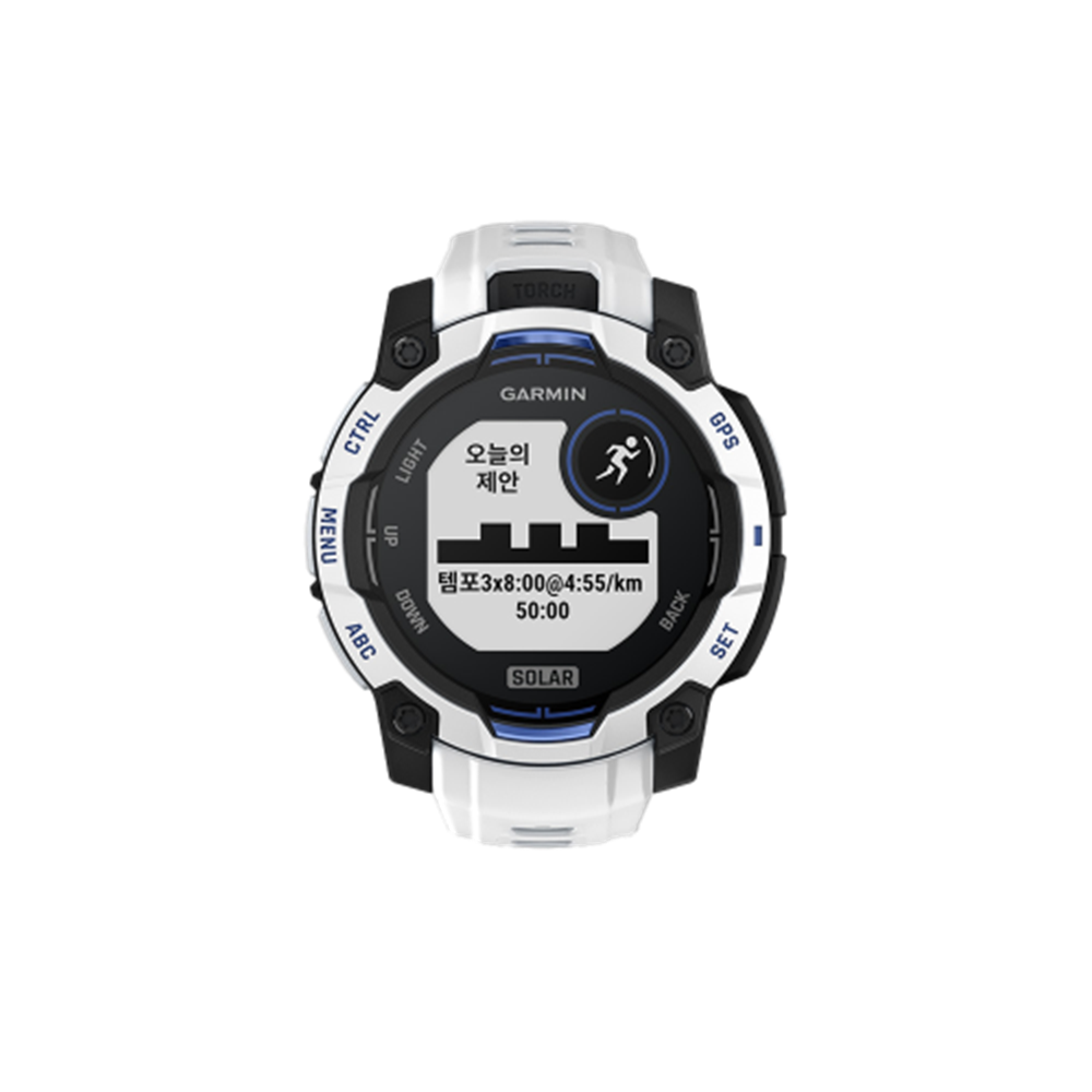 가민 인스팅트 3 45mm 솔라 슈퍼노바 화이트스톤 화이트 멀티스포츠 GPS 스마트워치(Instinct 3,45mm,Solar,Whitestone w/White Bnd,KOR/SEA,A04882) - 2