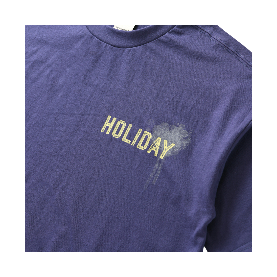 아모우 홀리데이 하프 티셔츠 퍼플(AMOU Holiday Half T- Shirts Purple) - 3