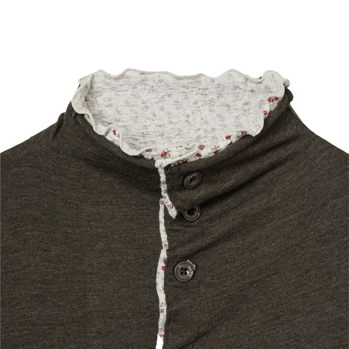[오프라인 전용] 에이이에이이 우먼 레이어드 가디건 카키 - 26SS([오프라인 전용] AEAE Women Layered Cardigan Khaki - 26SS) - 4