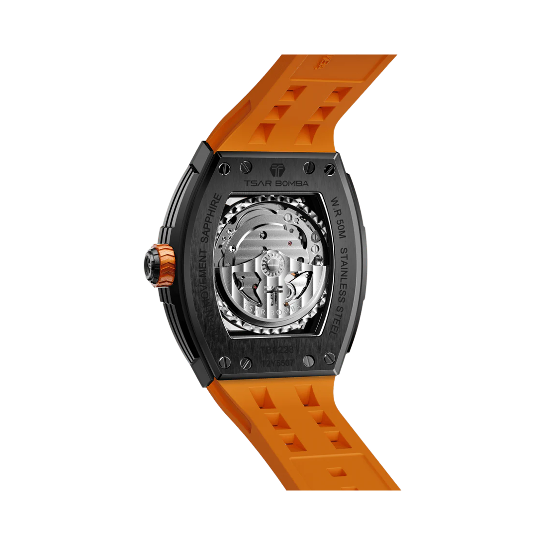차르봄바 엘리멘탈 오토매틱 워치 TB8228A 블랙 오렌지(Tsar Bomba Elemental Automatic Watch TB8228A Black Orange) - 2