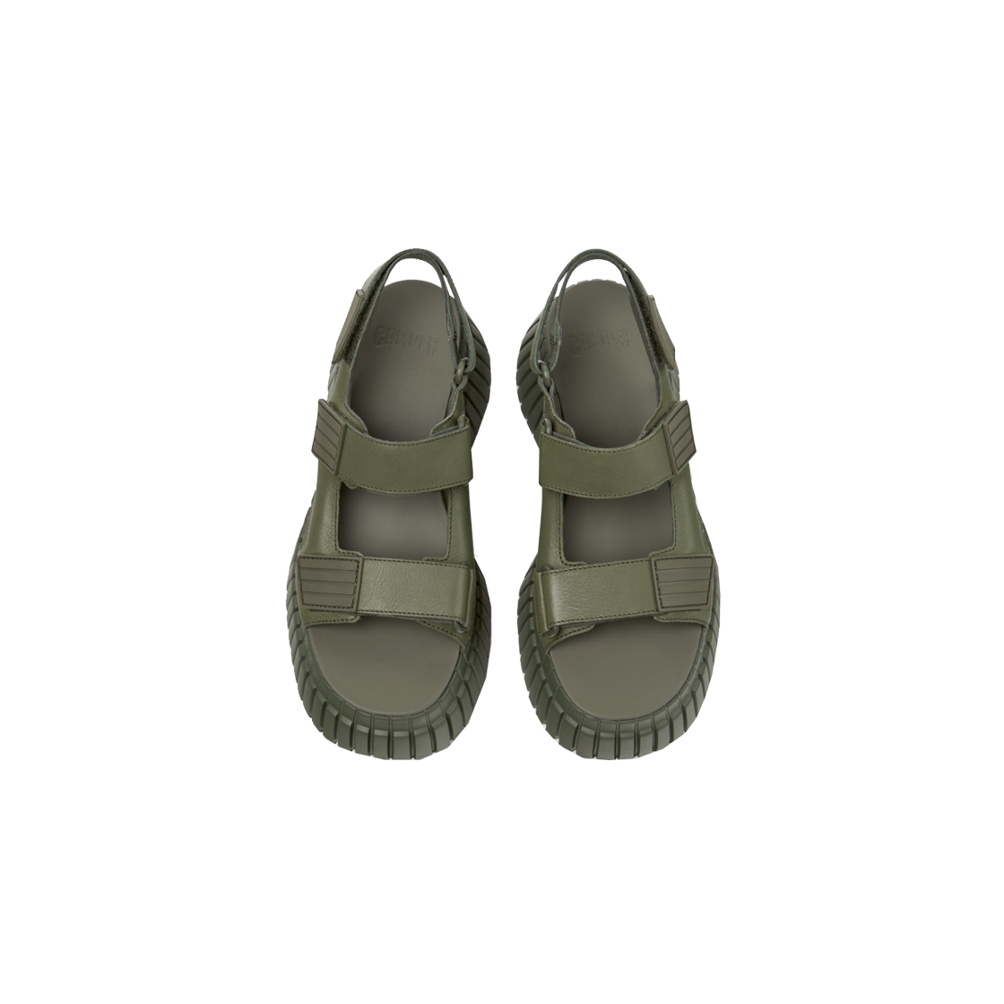 캠퍼 여성 pix BCN 샌들 카키(Camper Women pix BCN Sandal Khaki) - 3