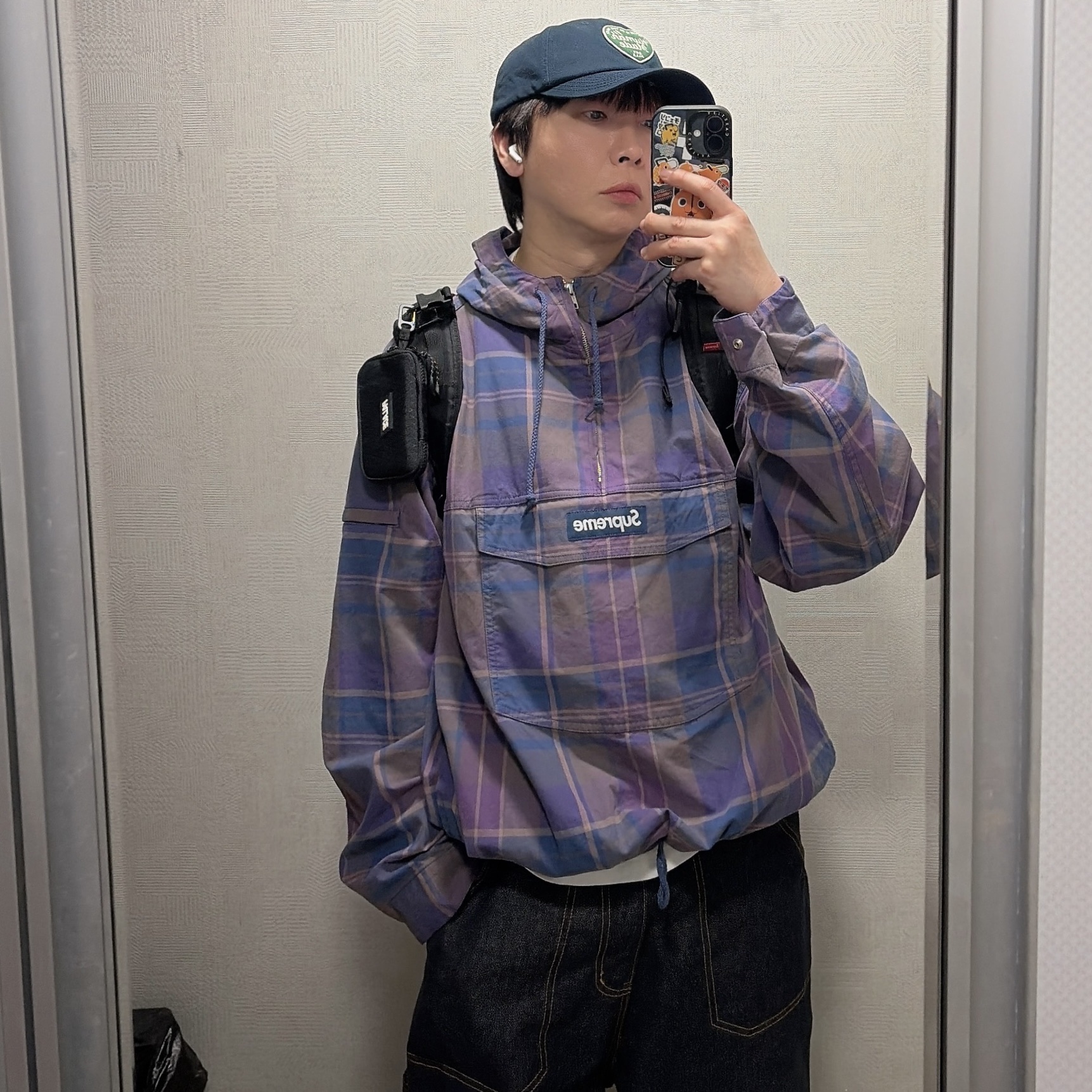 Palace Cordura Y-Rip Card Wallet Black - 24SS, Human Made 6 Panel Twill Cap Navy 착용 스타일
