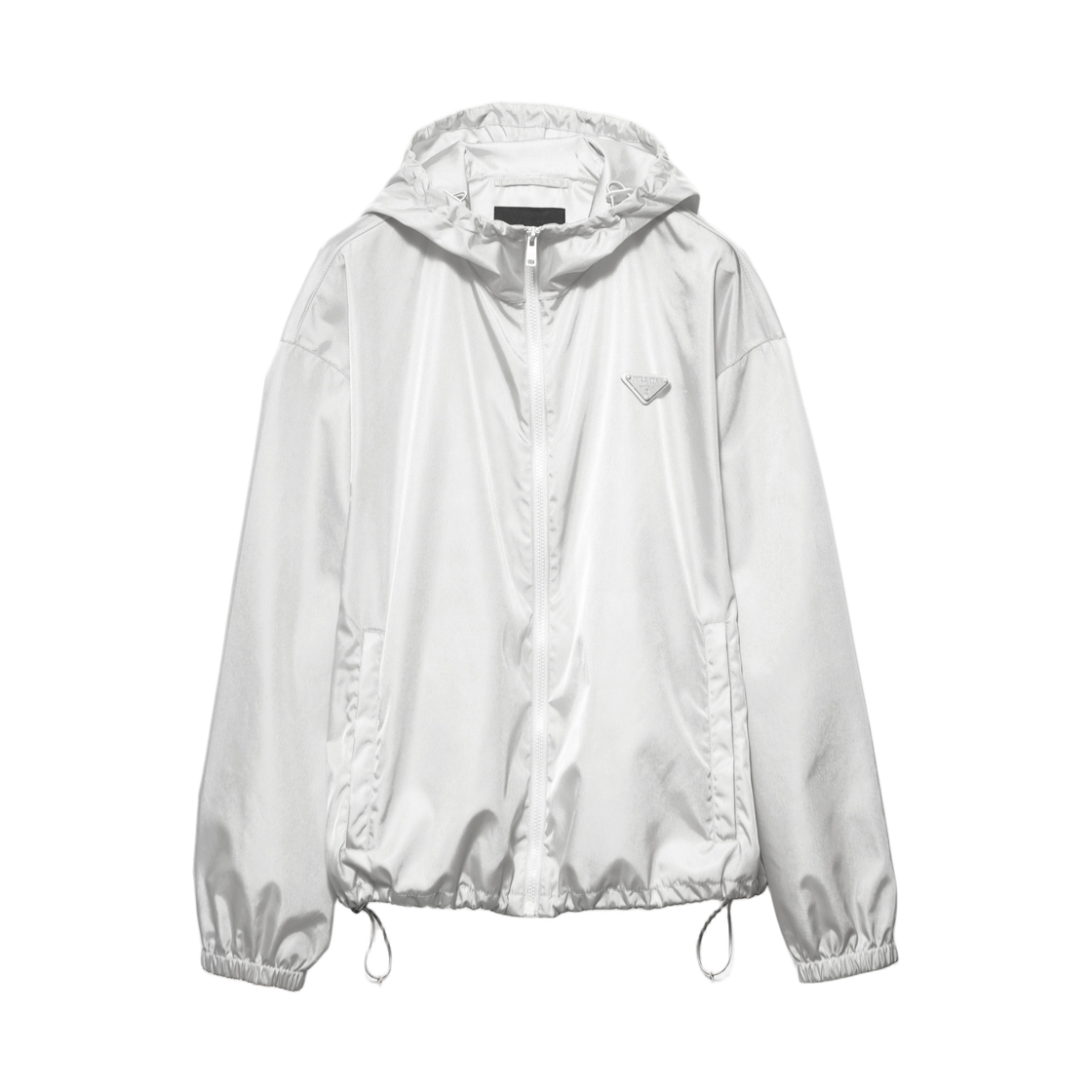 프라다 리나일론 레인 자켓 화이트(Prada Re-Nylon Rain Jacket White)