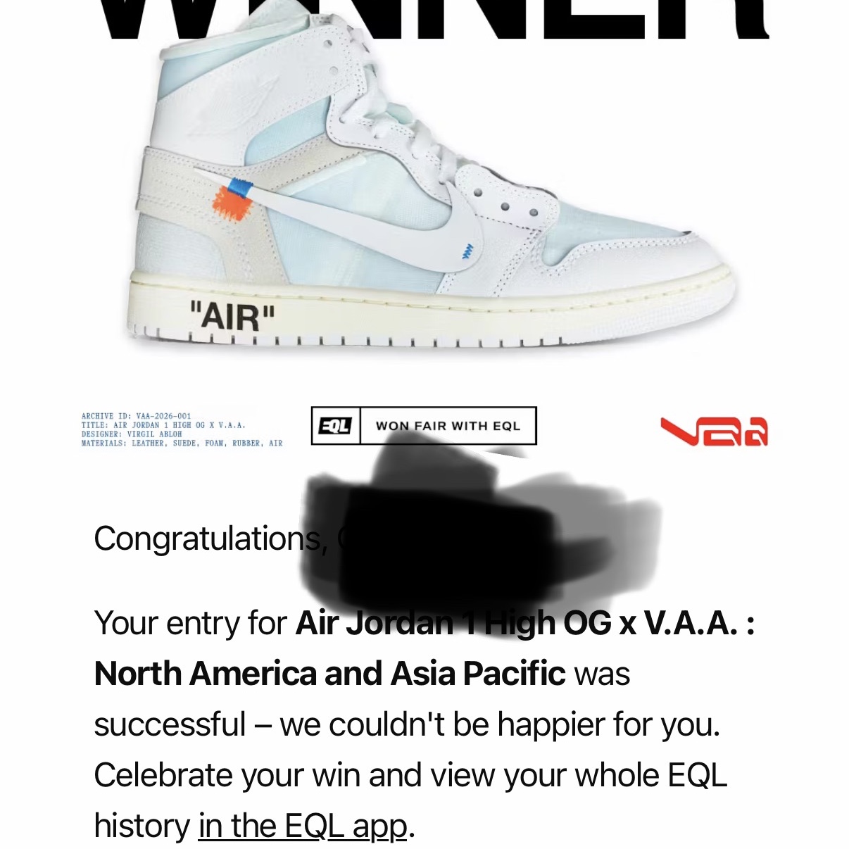 Jordan 1 x Virgil Abloh Archive Retro High Alaska White 착용 스타일