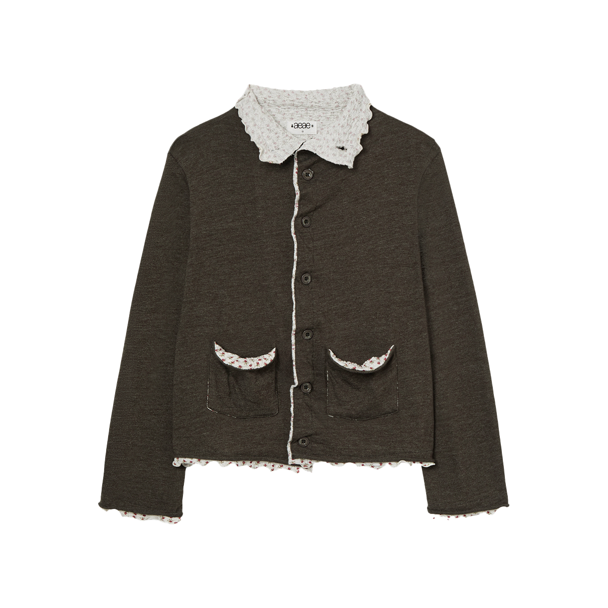 [오프라인 전용] 에이이에이이 우먼 레이어드 가디건 카키 - 26SS([오프라인 전용] AEAE Women Layered Cardigan Khaki - 26SS) - 3