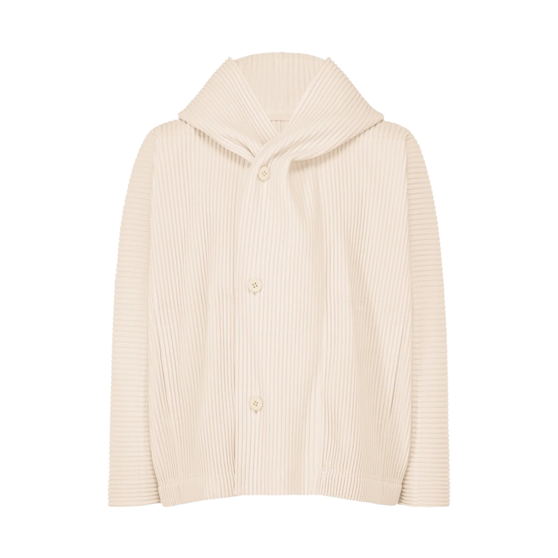옴므 플리세 이세이 미야케 MC 마치 후드 자켓 두오모 베이지(Homme Plisse Issey Miyake MC March Hooded Jacket Duomo Beige) - 1