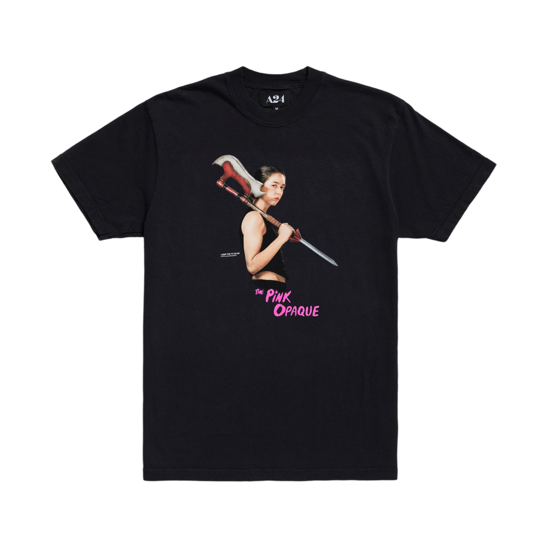 A24 더 핑크 오페이크 타라 티셔츠 블랙(A24 The Pink Opaque Tara T-Shirt Black) - 1