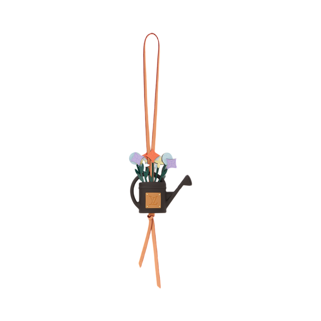 M03569 Louis Vuitton LV Flower Watering Can Bag Charm Multicolor