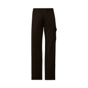 C.P. Company Diagonal Raised Fleece Cargo Sweatpants Black - 26SS