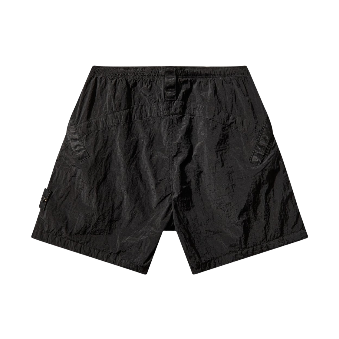 스톤 아일랜드 L100008 나일론 메탈 에코닐 엘라스틱 웨이스트 컴포트 핏 쇼츠 블랙 - 26SS(Stone Island L100008 Nylon Metal In Econyl Elasticated Waist Comfort-Fit Shorts Black - 26SS) - 2