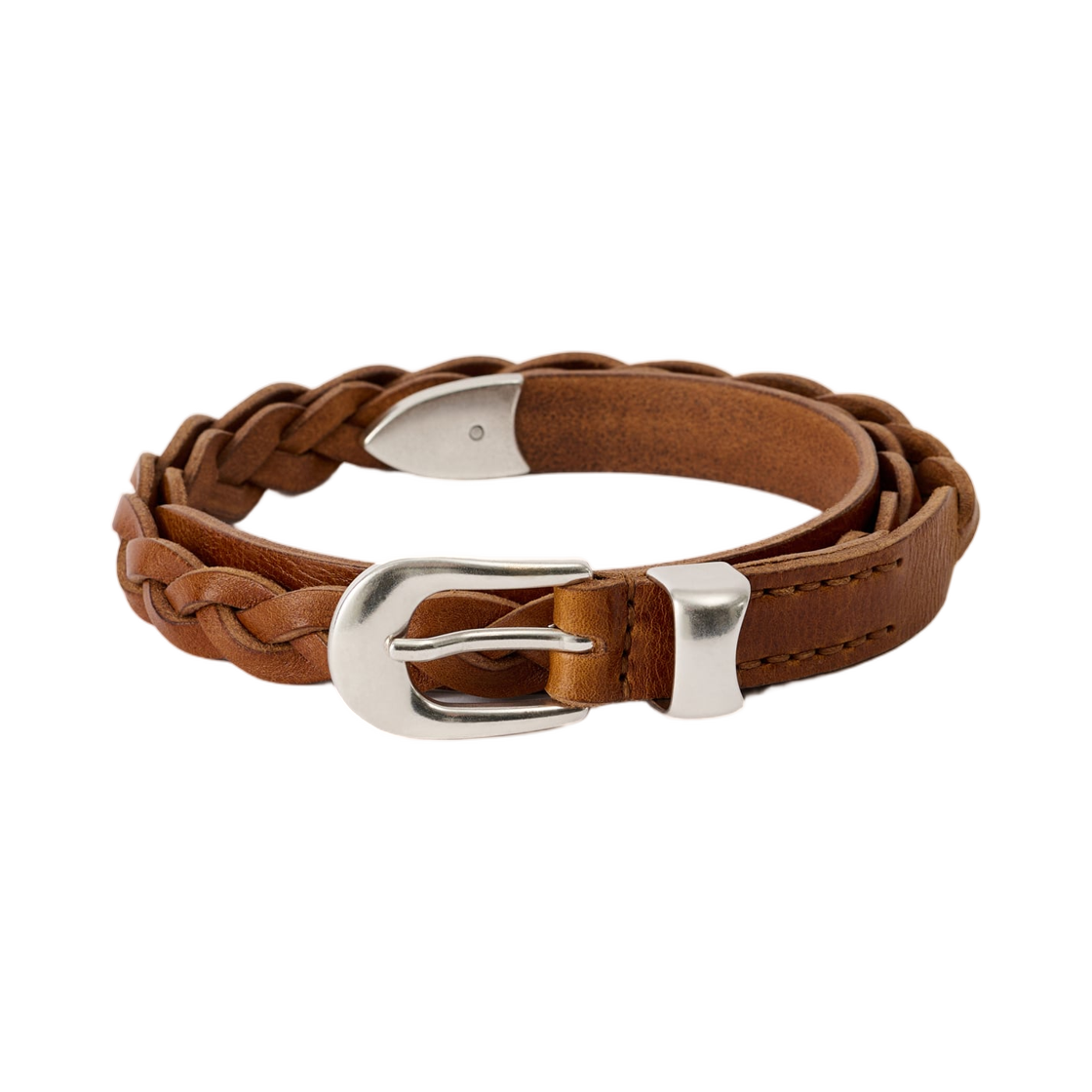 아워레가시 2cm 브레이디드 벨트 꼬냑 레더(Our Legacy 2cm Braided Belt Cognac Leather) - 1