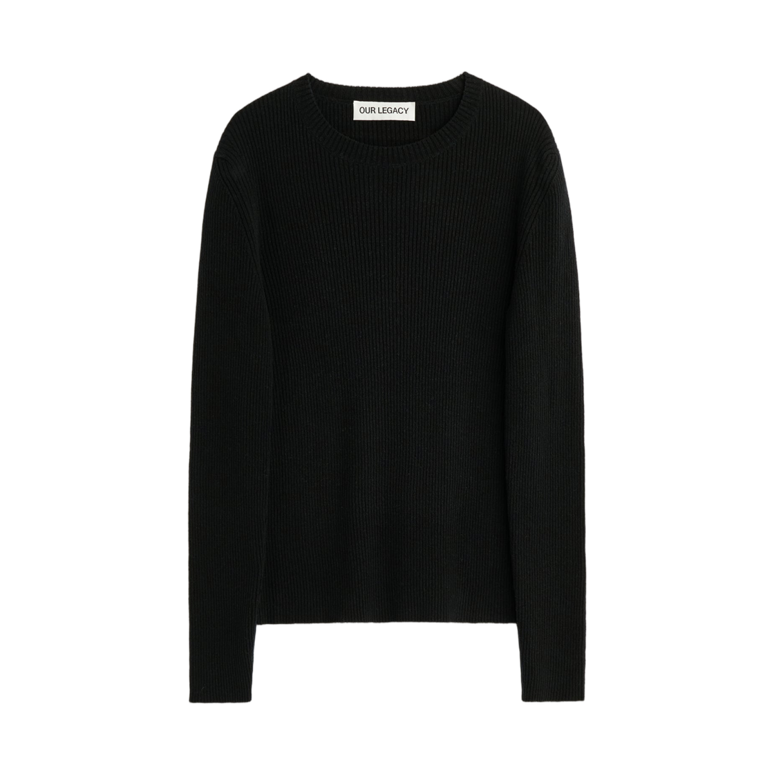 아워레가시 컴팩트 라운드넥 올모스트 블랙 리파인드 실크(Our Legacy Compact Roundneck Almost Black Refined Silk) - 1