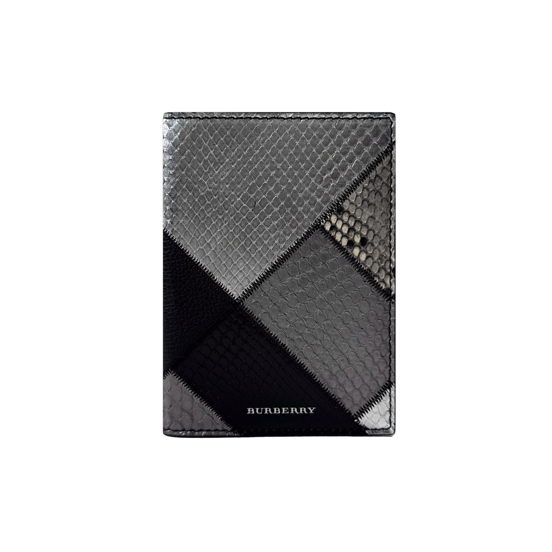 버버리 파이톤 카프스킨 패스포트 홀더 여권 지갑 그레이 블랙(Burberry Python Calfskin Passport Holder - Gray/Black)