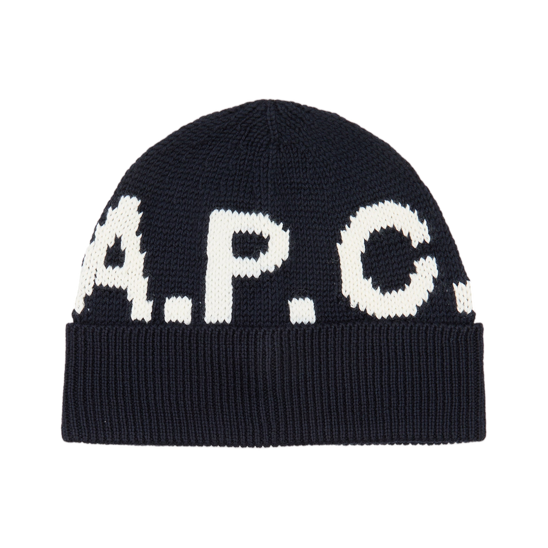 아페쎄 로고 비니 다크 네이비(A.P.C. Logo Beanie Dark Navy) - 1