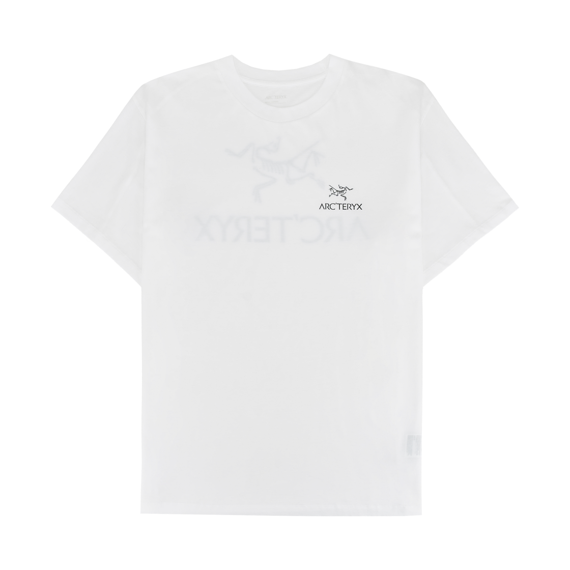 아크테릭스 크래그 SL 코튼 버드 워드 SS 티셔츠 화이트 라이트 블랙(Arc'teryx Kragg SL Cotton Bird Word SS T-Shirt White Light Black)