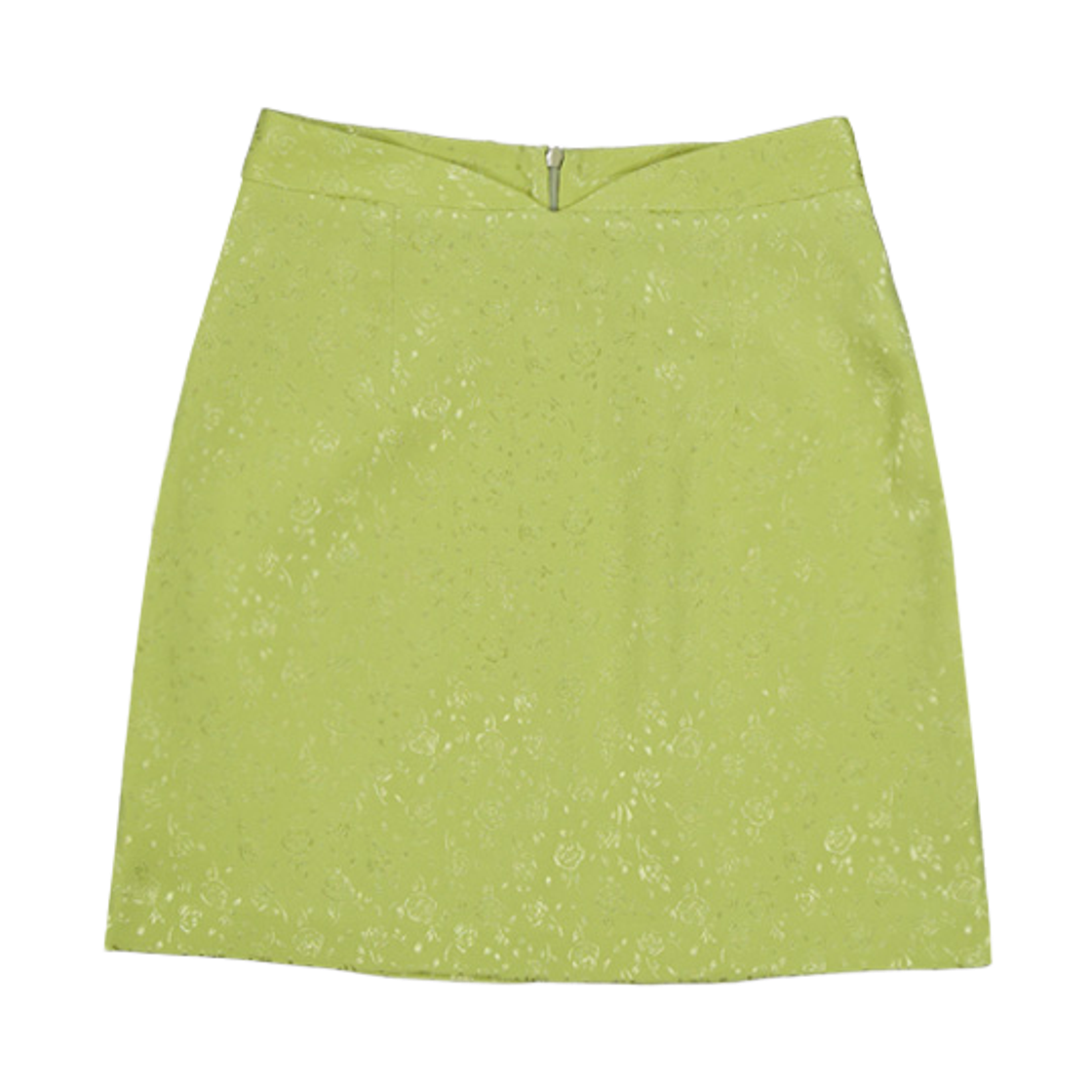 뮈르뮈르 브이 자가드 샤틴 미니 스커트 라이트그린(Murmure Jacquard Satin Mini Skirt Light Green)