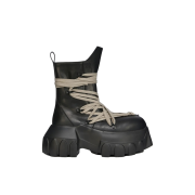 Rick Owens Hollywood Mega Tractor Boots Black
